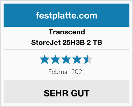 Transcend StoreJet 25H3B 2 TB Test