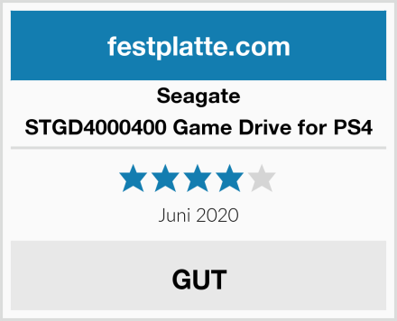 Seagate STGD4000400 Game Drive for PS4 Test