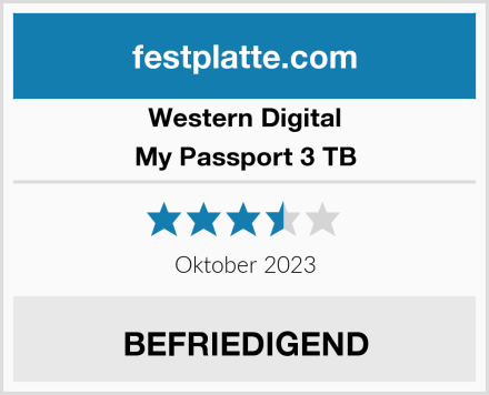 Western Digital My Passport 3 TB Test