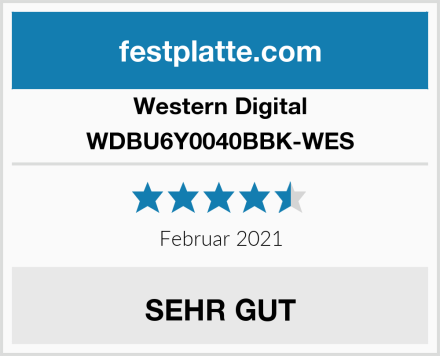Western Digital WDBU6Y0040BBK-WES Test