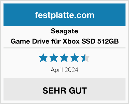 Seagate Game Drive für Xbox SSD 512GB Test