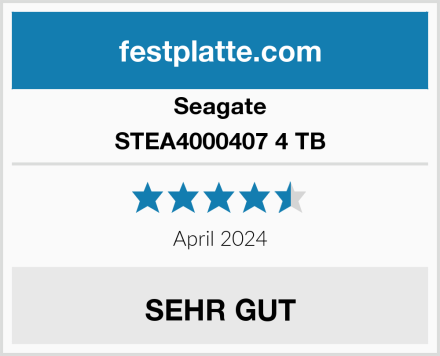 Seagate STEA4000407 4 TB Test