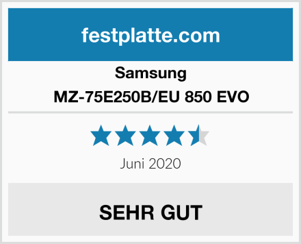Samsung MZ-75E250B/EU 850 EVO Test