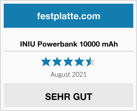  INIU Powerbank 10000 mAh Test