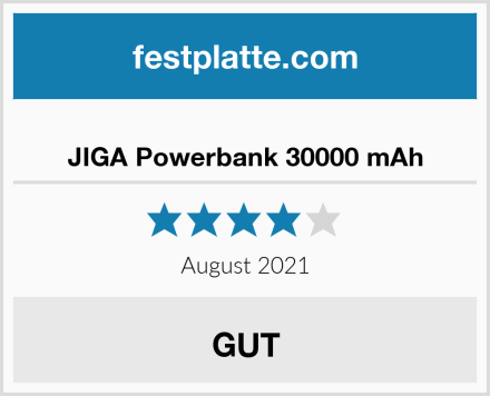  JIGA Powerbank 30000 mAh Test