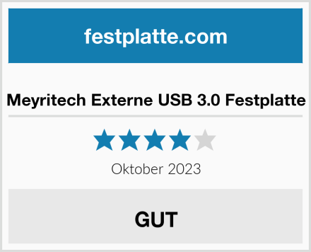  Meyritech Externe USB 3.0 Festplatte Test
