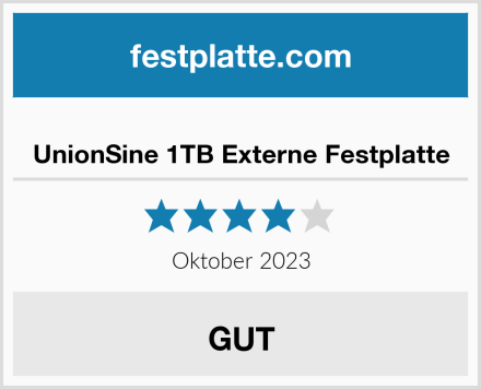  UnionSine 1TB Externe Festplatte Test
