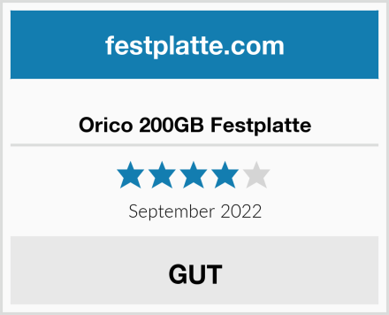  Orico 200GB Festplatte Test
