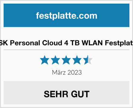  SSK Personal Cloud 4 TB WLAN Festplatte Test