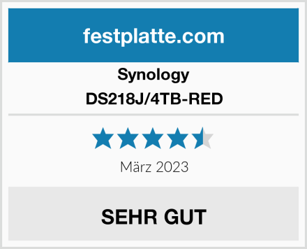 Synology DS218J/4TB-RED Test