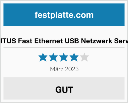  IGITUS Fast Ethernet USB Netzwerk Server Test